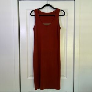 v neck knitted midi dress Kiwi V Neck Back Tie Knit Midi Dress  STYLED BY ALX COUTURE